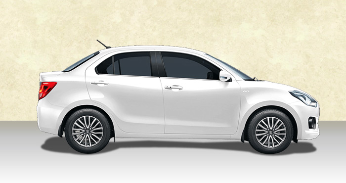 Hire Maruti Dzire 4+1 Seater from India Rental Cars