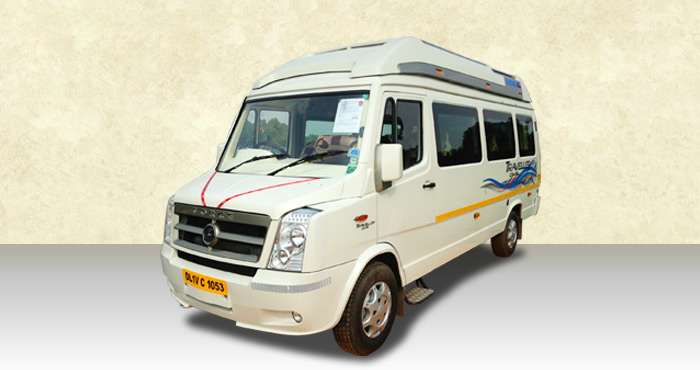 Hire Force Tempo Traveller 8+2 Seater from India Rental Cars